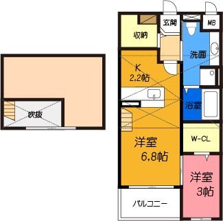 阪急京都線 総持寺駅 徒歩11分 2階建 築16年の間取り写真