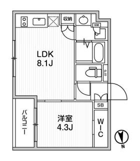 東京メトロ副都心線 西早稲田駅 徒歩4分 5階建 築5年の間取り写真