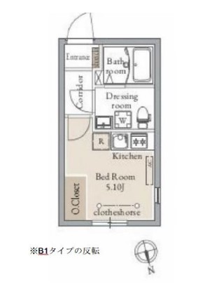 LiveFlat千駄木の間取り写真