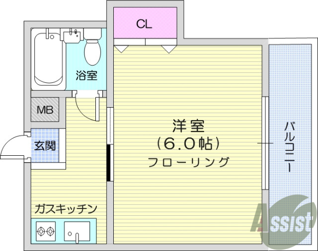 コーポ石山_間取り_0