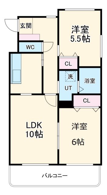 ハイツかなれの間取り