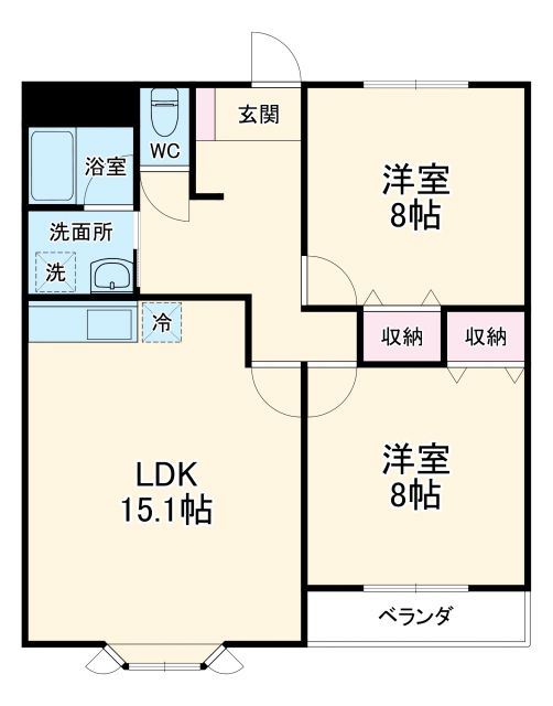 安城市錦町のマンションの間取り