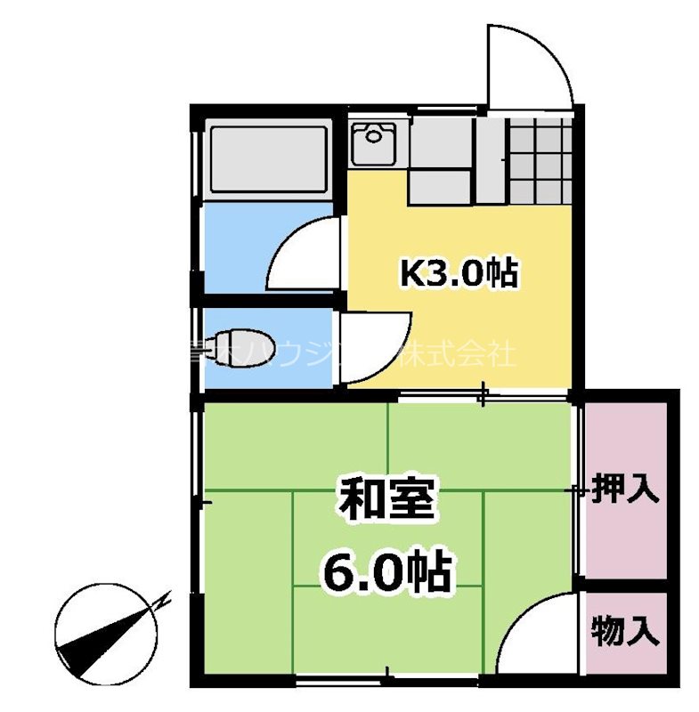 富士見荘の間取り