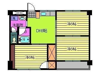 【松山市愛光町のマンションの間取り】