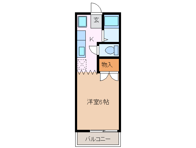 パティオ西山Ｃ棟の間取り