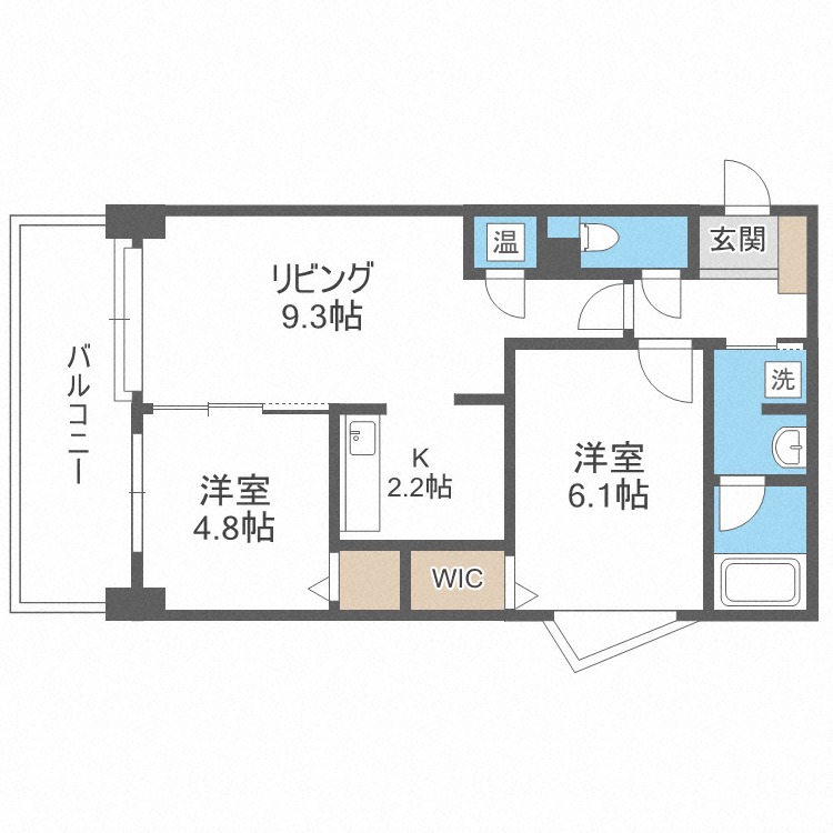 ＰＲＩＭＥ　ＵＲＢＡＮ北３条通の間取り