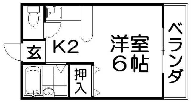 シャンテー長尾家具町の間取り