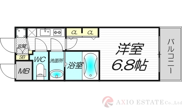 プレサンス神崎川ファインブレスの間取り