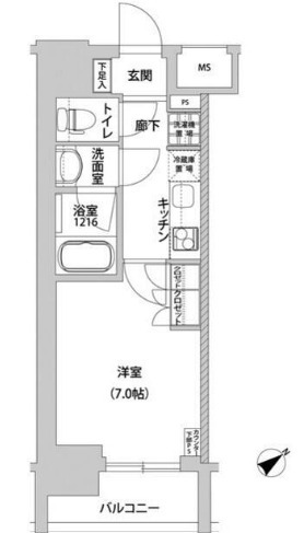 メトロステージ上野の間取り