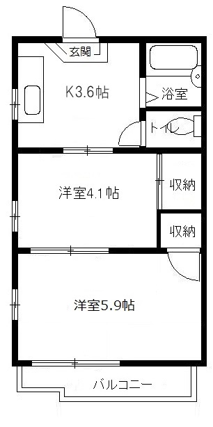 ハイツヤマグチの間取り