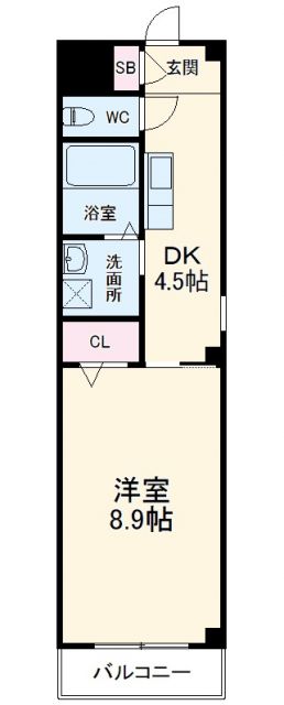 名古屋市中川区澄池町のマンションの間取り