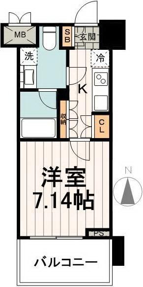 江東区常盤のマンションの間取り