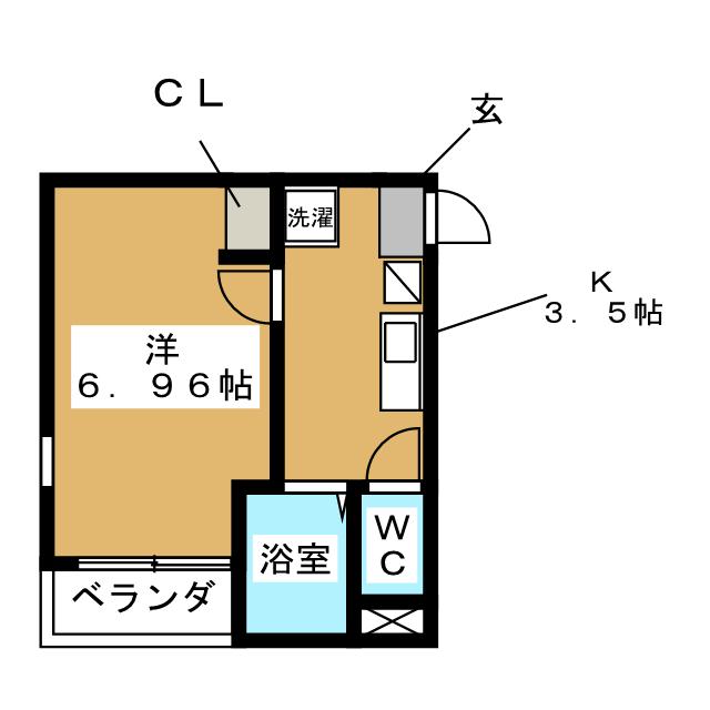 プリズムの間取り