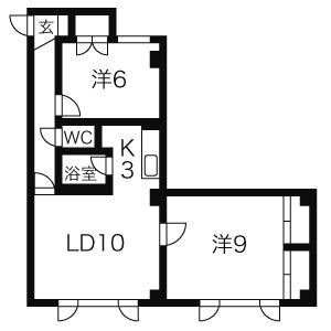 白栄ビル本通の間取り