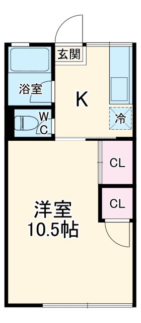 浜松市中央区本郷町のアパートの間取り