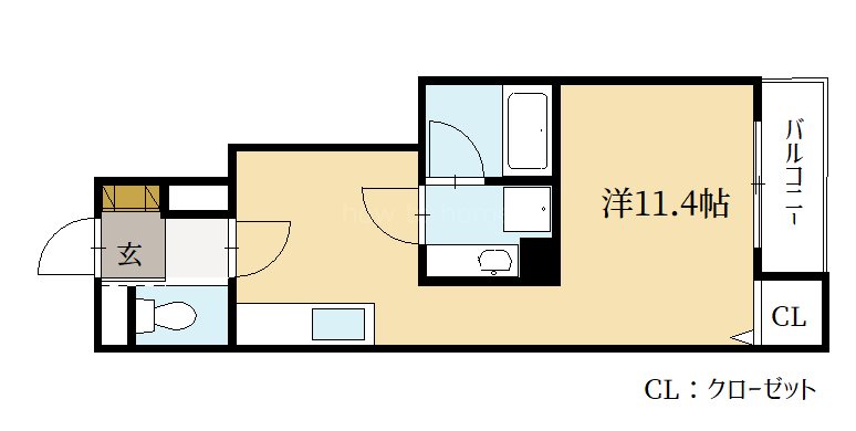 京都市北区上賀茂西後藤町のアパートの間取り