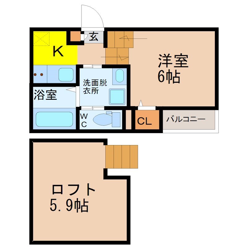 ハーモニーテラス松園の間取り