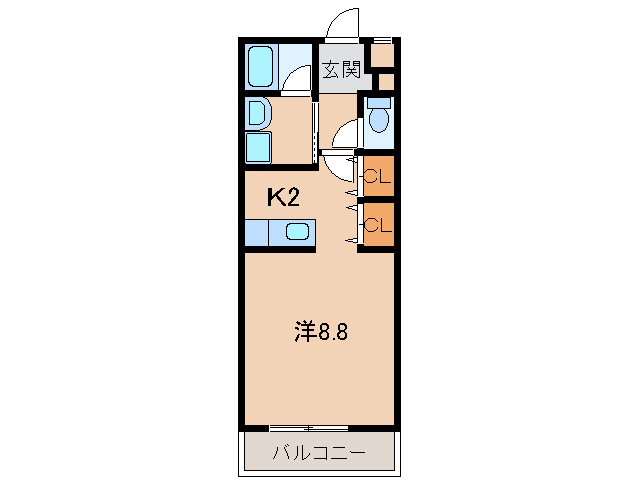 Ｍ ディアマンテの間取り