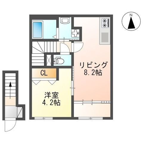 西東京市緑町のアパートの間取り