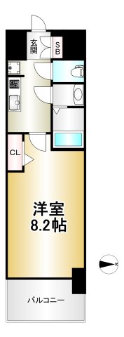 プレサンス上前津プレスの間取り