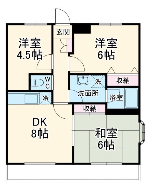 サンパレス沙羅の間取り