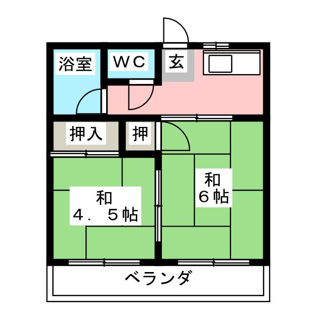 パークマンション大坪の間取り