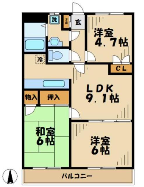 ニューパレスの間取り