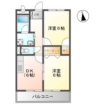 ハイツロザージュの間取り