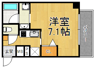 伊丹市東有岡のマンションの間取り