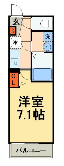 習志野市大久保のアパートの間取り