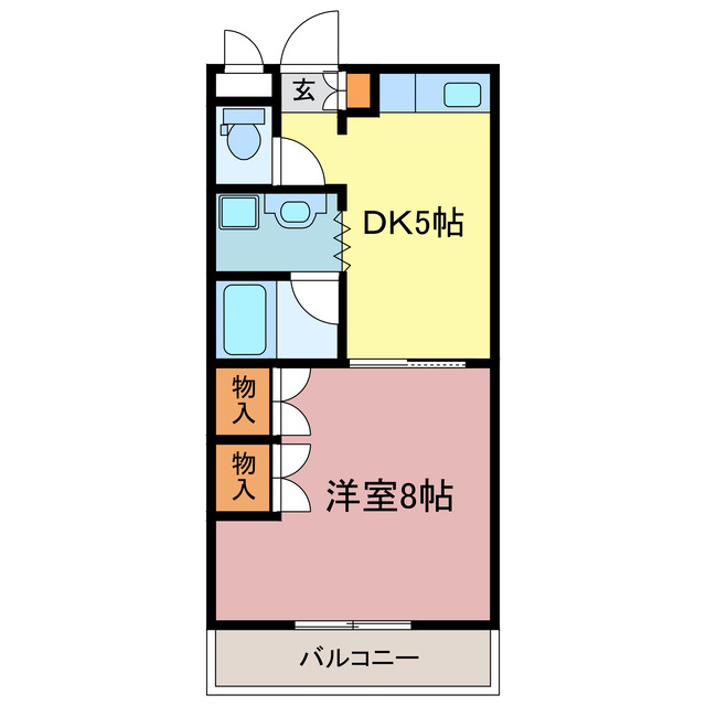 シャルマンハイツ内浜パートIの間取り