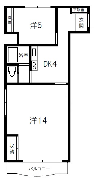 下井草ワコー第６マンションの間取り