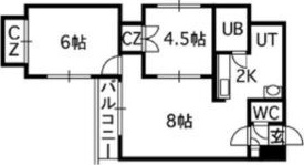 セントポーリア弐番館の間取り