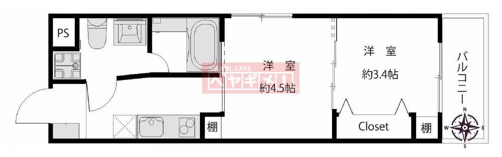 アプローズ下北沢の間取り