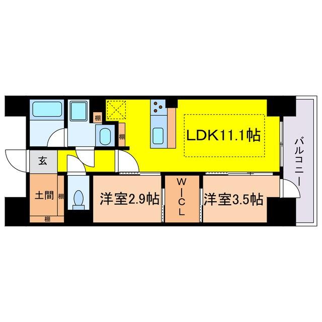 アーバネックス谷町六丁目の間取り