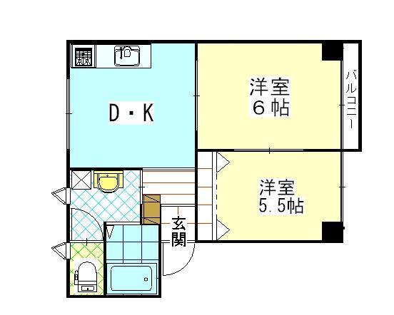 ＣＡハイツ天王の間取り