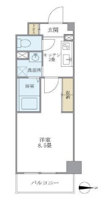 練馬区田柄のマンションの間取り