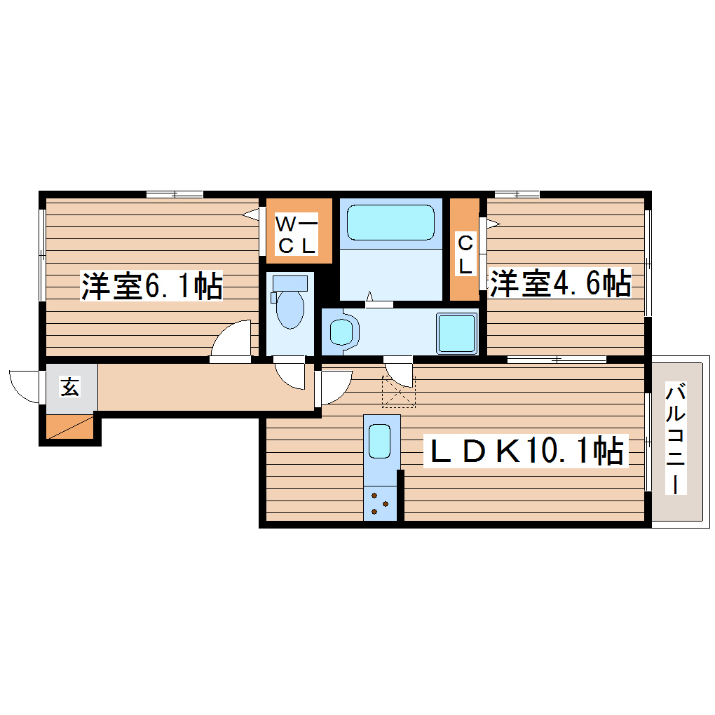 エポック愛子中央の間取り