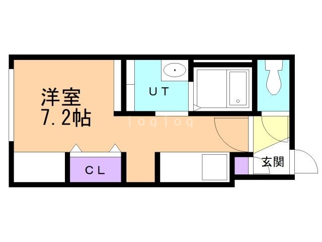 【札幌市東区北二十三条東のマンションの間取り】