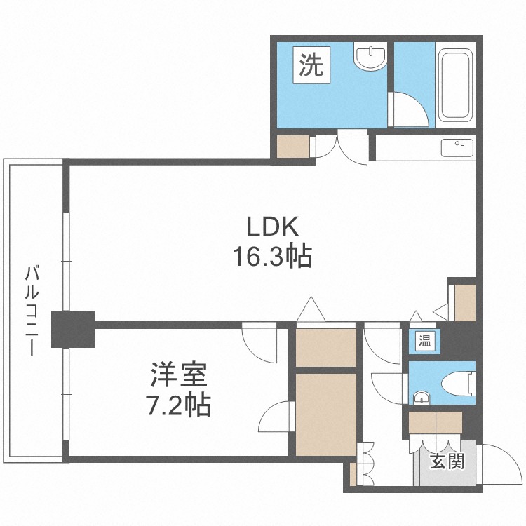 D’グラフォート札幌ステーションタワーの間取り