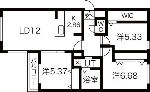 【グレイス北16条の間取り】