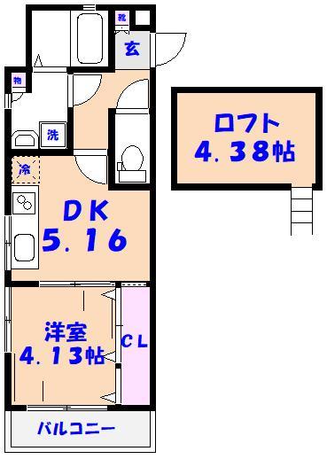 ＥＰガーデン鬼越の間取り