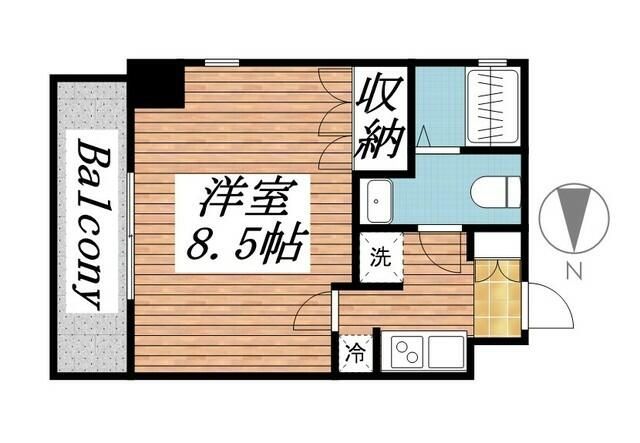 新宿区歌舞伎町のマンションの間取り