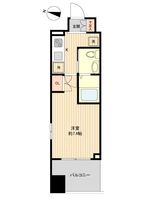 仙台市青葉区上杉のマンションの間取り