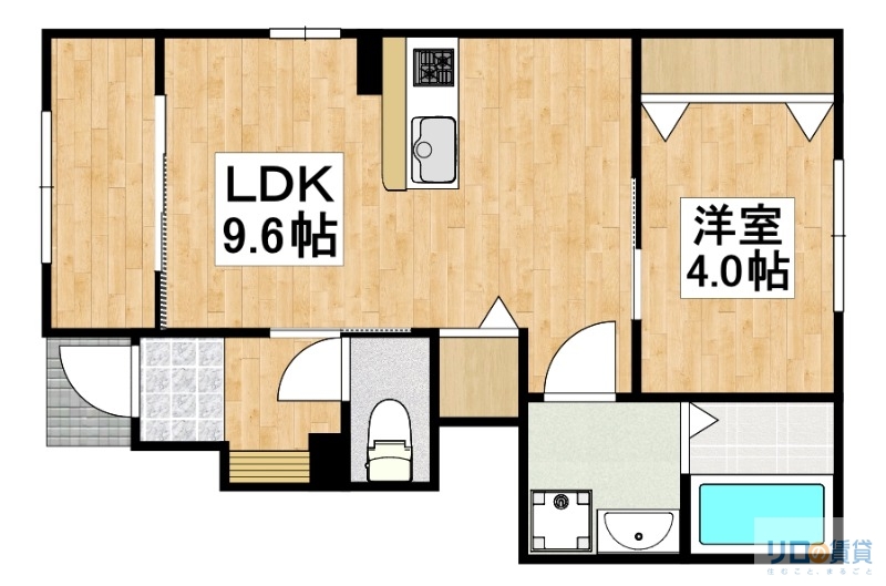 （仮称）宝塚市山本南１丁目新築アパートの間取り