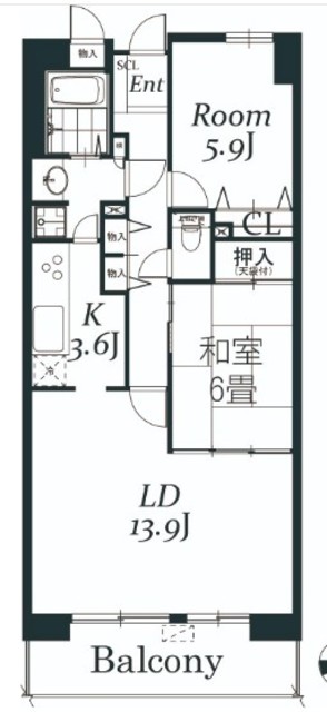 白井ロジュマンの間取り