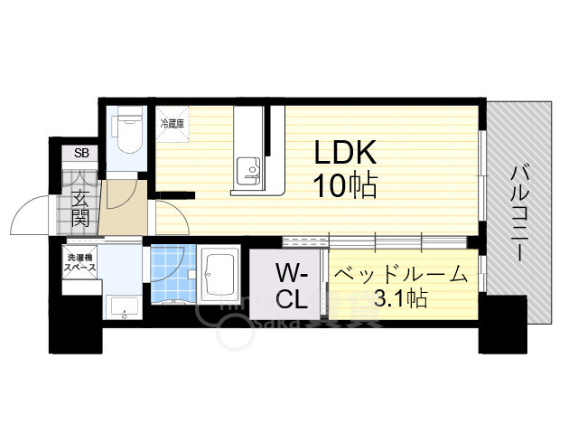 コンフォリア・リヴ新大阪西宮原ソルテラスの間取り