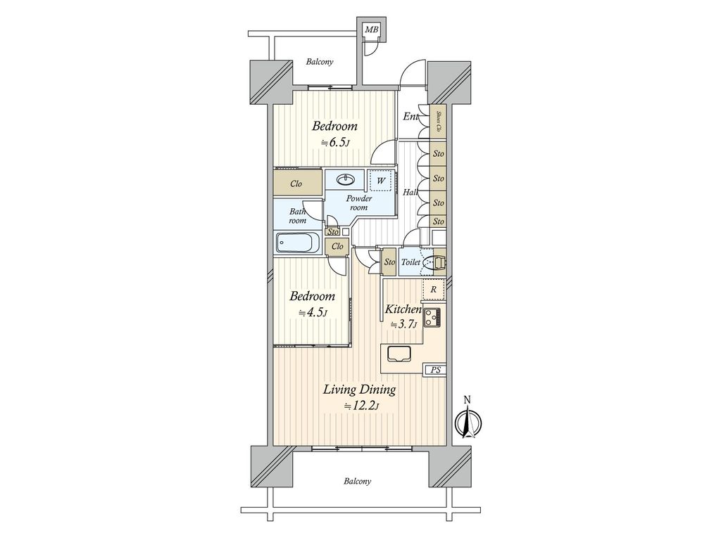 ＴＨＥ　ＳＡＫＡＥ　ＲＥＳＩＤＥＮＣＥの間取り