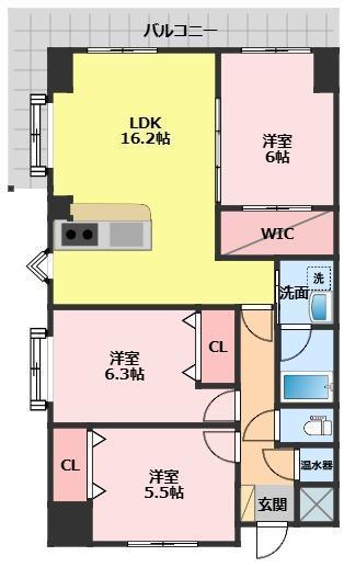 マンションサンフラワーの間取り