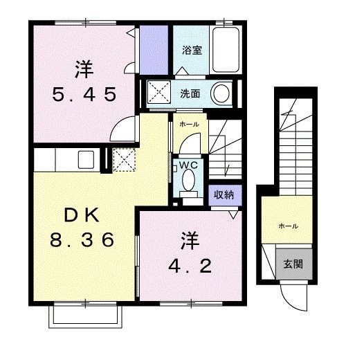 ラフィシアＡの間取り